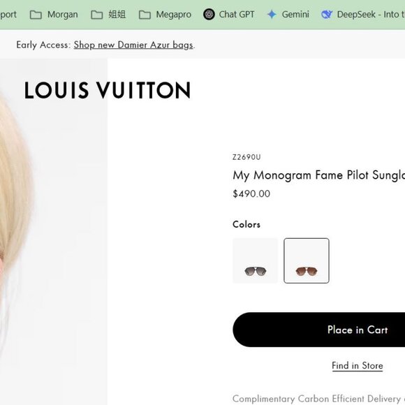 Authentic Louis Vuitton My Monogram Sunglasses (Brand New with Gift Receipt) - Picture 2 of 4